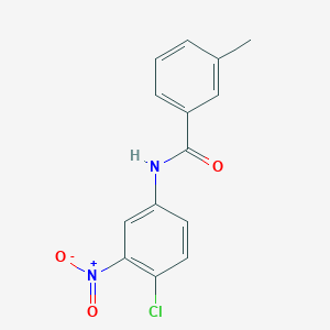molecular formula C14H11ClN2O3 B189011 N-(4-chloro-3-nitrophenyl)-3-methylbenzamide CAS No. 304453-70-1