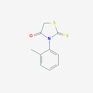 molecular formula C10H9NOS2 B189022 Rhodanine, 3-(o-tolyl)- CAS No. 23522-37-4