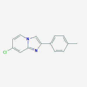 molecular formula C14H11ClN2 B189023 7-Chloro-2-(4-methylphenyl)-imidazo[1,2-a]pyridine CAS No. 168837-37-4
