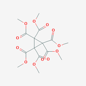 molecular formula C15H18O12 B018903 Cyclopropane-1,1,2,2,3,3-hexacarboxylic acid hexamethyl ester CAS No. 109777-05-1
