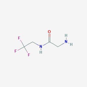 molecular formula C4H7F3N2O B189037 2-氨基-N-(2,2,2-三氟乙基)乙酰胺 CAS No. 359821-38-8
