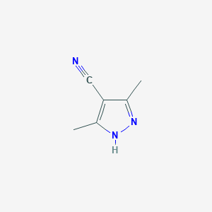 molecular formula C6H7N3 B189057 3,5-dimethyl-1H-pyrazole-4-carbonitrile CAS No. 108161-12-2