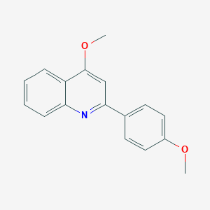 molecular formula C17H15NO2 B189074 4-Methoxy-2-(4-methoxyphenyl)quinoline CAS No. 144709-03-5