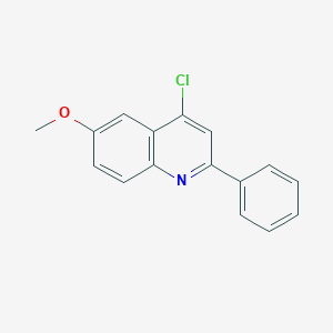 B189075 4-Chloro-6-methoxy-2-phenylquinoline CAS No. 50593-72-1