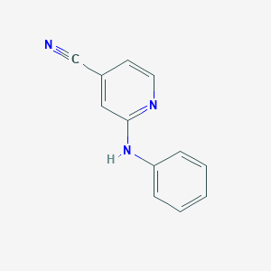 molecular formula C12H9N3 B189089 2-(Phenylamino)isonicotinonitrile CAS No. 137225-05-9