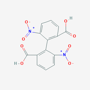 molecular formula C14H8N2O8 B189106 6,6'-Dinitrobiphenyl-2,2'-dicarboxylic acid CAS No. 5457-32-9