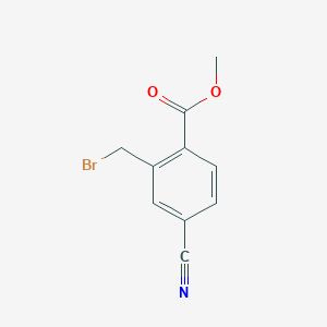 molecular formula C10H8BrNO2 B189116 Methyl 2-(bromomethyl)-4-cyanobenzoate CAS No. 165111-46-6