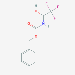 molecular formula C10H10F3NO3 B189129 Benzyl (2,2,2-trifluoro-1-hydroxyethyl)carbamate CAS No. 6798-33-0