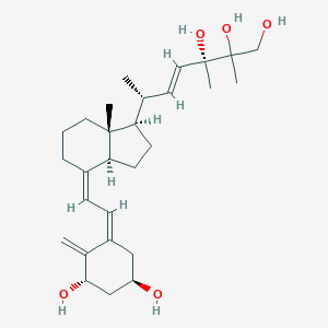 molecular formula C28H44O5 B018913 (E,3R,6R)-6-[(1R,3aS,4Z,7aR)-4-[(2Z)-2-[(3S,5R)-3,5-dihydroxy-2-methylidenecyclohexylidene]ethylidene]-7a-methyl-2,3,3a,5,6,7-hexahydro-1H-inden-1-yl]-2,3-dimethylhept-4-ene-1,2,3-triol CAS No. 103305-11-9