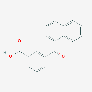 molecular formula C18H12O3 B189144 3-(1-Naphthoyl)benzoic acid CAS No. 6639-25-4
