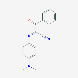 molecular formula C17H15N3O B189154 Acetonitrile, benzoyl[[p-(dimethylamino)phenyl]imino]- CAS No. 4714-86-7