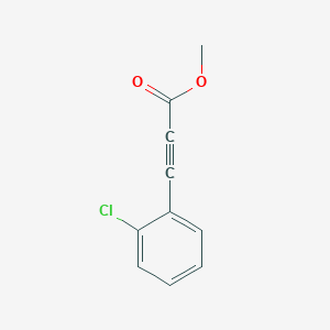 molecular formula C10H7ClO2 B189163 Methyl 3-(2-chlorophenyl)prop-2-ynoate CAS No. 7517-81-9