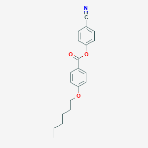 molecular formula C20H19NO3 B189170 (4-cyanophenyl) 4-hex-5-enoxybenzoate CAS No. 111928-40-6