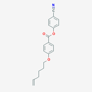 molecular formula C20H19NO3 B189170 Benzoic acid, 4-(5-hexenyloxy)-, 4-cyanophenyl ester CAS No. 111928-40-6
