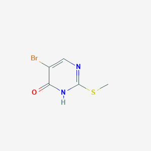 molecular formula C5H5BrN2OS B189173 5-Bromo-2-(methylthio)pyrimidin-4(3H)-one CAS No. 81560-03-4