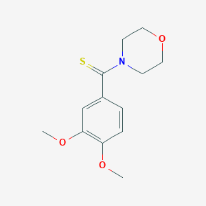 molecular formula C13H17NO3S B189180 4-(3,4-Dimethoxybenzothioyl)morpholine CAS No. 87428-43-1