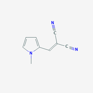 molecular formula C9H7N3 B189184 Malononitrile, (1-methylpyrrol-2-ylmethylene)- CAS No. 79691-33-1