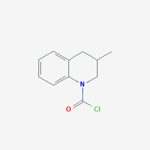 molecular formula C11H12ClNO B018919 3-Methyl-3,4-dihydroquinoline-1(2H)-carbonyl chloride CAS No. 106969-89-5