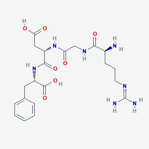 molecular formula C21H31N7O7 B018920 Arginyl-glycyl-aspartyl-phenylalanine CAS No. 110697-46-6