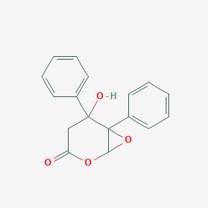 5-Hydroxy-5,6-diphenyl-2,7-dioxabicyclo[4.1.0]heptan-3-one