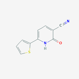 molecular formula C10H6N2OS B189215 3-Cyano-2-hydroxy-6-(2-thienyl)-pyridine CAS No. 56304-76-8