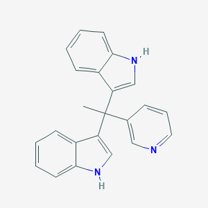 molecular formula C23H19N3 B189240 3-[1-(1H-indol-3-yl)-1-pyridin-3-ylethyl]-1H-indole CAS No. 37707-64-5