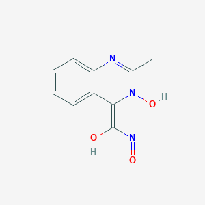 molecular formula C10H9N3O3 B189242 (E)-(3-hydroxy-2-methylquinazolin-4-ylidene)-nitrosomethanol CAS No. 61880-85-1