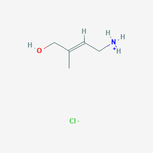 [(E)-4-hydroxy-3-methylbut-2-enyl]azanium;chloride