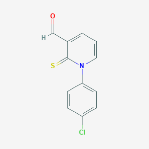 3-Pyridinecarboxaldehyde, 1-(4-chlorophenyl)-1,2-dihydro-2-thioxo-