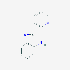 2-(Phenylamino)-2-(pyridin-2-yl)propanenitrile