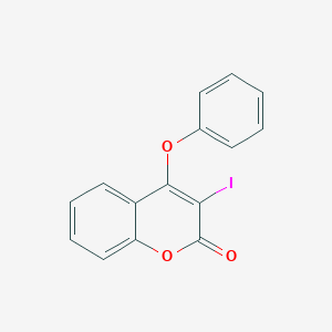 2H-1-Benzopyran-2-one, 3-iodo-4-phenoxy-