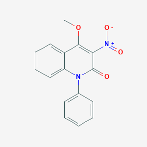 molecular formula C16H12N2O4 B189277 3-nitro-4-methoxy-1-phenyl-2(1H)-quinolinone CAS No. 141945-60-0