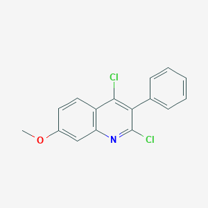 molecular formula C16H11Cl2NO B189282 2,4-Dichloro-7-methoxy-3-phenylquinoline CAS No. 108832-16-2