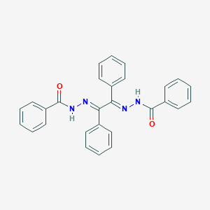 N-[(E)-[(2E)-2-(benzoylhydrazinylidene)-1,2-diphenylethylidene]amino]benzamide