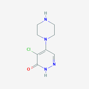 4-Chloro-5-piperazin-1-ylpyridazin-3(2H)-one