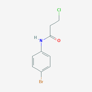 molecular formula C9H9BrClNO B189293 N-(4-bromophenyl)-3-chloropropanamide CAS No. 19205-70-0