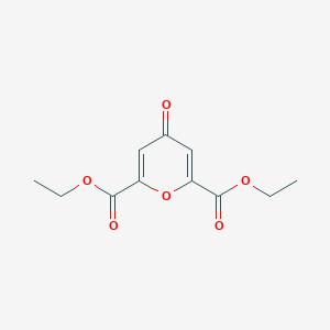 molecular formula C11H12O6 B189294 4-氧代吡喃-2,6-二甲酸二乙酯 CAS No. 725-92-8