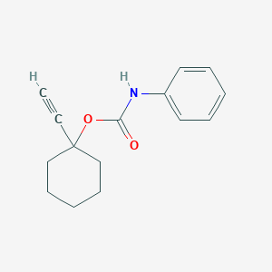B189317 Carbanilic acid, 1-ethynylcyclohexyl ester CAS No. 73623-16-2