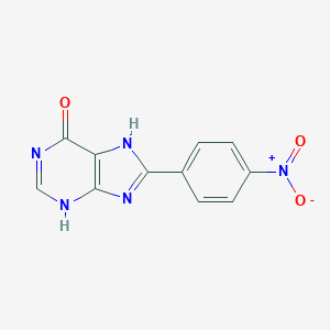 molecular formula C11H7N5O3 B189324 8-(4-Nitrophenyl)-3,7-dihydropurin-6-one CAS No. 15846-77-2