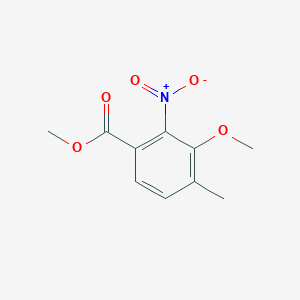 molecular formula C10H11NO5 B189326 Methyl 3-methoxy-4-methyl-2-nitrobenzoate CAS No. 128450-32-8