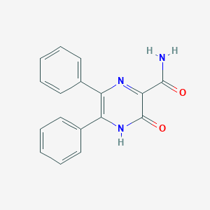 molecular formula C17H13N3O2 B189327 3-Hydroxy-5,6-diphenyl-2-pyrazinecarboxamide CAS No. 34121-79-4