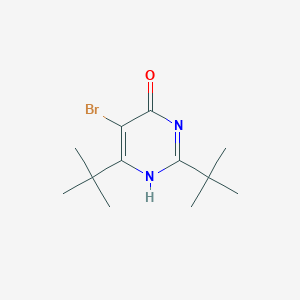 molecular formula C12H19BrN2O B189334 5-Bromo-2,6-ditert-butyl-4-pyrimidinol CAS No. 69050-80-2