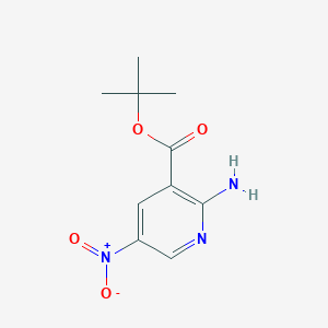 molecular formula C10H13N3O4 B189339 tert-butyl 2-amino-5-nitronicotinate CAS No. 88312-66-7