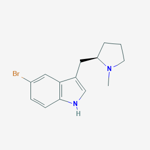 molecular formula C14H17BrN2 B018936 (R)-5-Bromo-3-[(1-methyl-2-pyrrolidinyl)methyl]-1H-indole CAS No. 143322-57-0