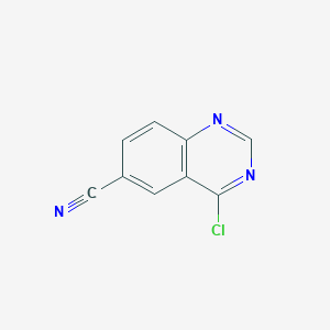 molecular formula C9H4ClN3 B189361 4-氯喹唑啉-6-碳腈 CAS No. 150449-97-1