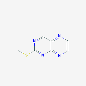 molecular formula C7H6N4S B189372 Pteridine, 2-(methylthio)- CAS No. 16878-77-6