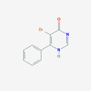 B189395 5-bromo-6-phenyl-1H-pyrimidin-4-one CAS No. 3438-53-7