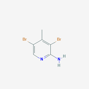 molecular formula C6H6Br2N2 B189402 3,5-二溴-4-甲基吡啶-2-胺 CAS No. 3430-29-3