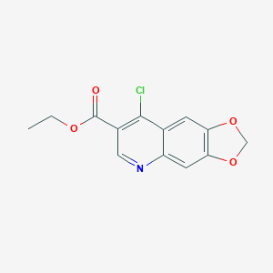 B189433 Ethyl 8-chloro[1,3]dioxolo[4,5-g]quinoline-7-carboxylate CAS No. 26893-17-4