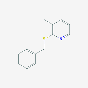 molecular formula C13H13NS B189470 3-Methyl-2-(phenylmethylthio)-pyridine CAS No. 117446-06-7